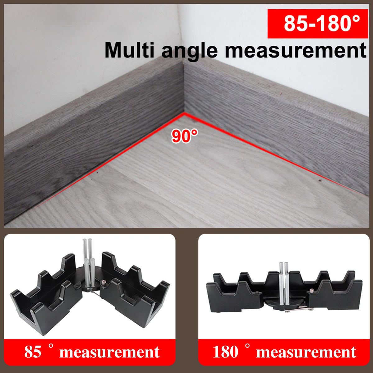 moonoom 2-in-1 Mitre Measuring Cutting Tool, Miter Saw Protractor Tool, Precise Mitre Angles Cutting Tool, Measuring Template Instrument Home Supplies moonoom
