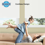 Lumino 100% Blackout Roller Shades for Windows - 23" W x 72" L - Sand, Over 2,000 Custom Sizes, Cordless, Dual Layer Fabric for Advanced Light Blockage, Thermal Insulated Privacy Blinds Lumino