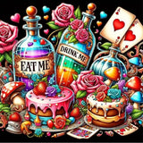 JFYHAB Christmas 5D Diamond Painting Kits for Adults Beginners,DIY Winter Cake Diamond Art,Full Round Drill Diamond Dot Gem Art Kits, Party Home Wall Decor 12x12 Inch JFYHAB