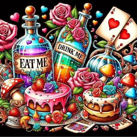 JFYHAB Christmas 5D Diamond Painting Kits for Adults Beginners,DIY Winter Cake Diamond Art,Full Round Drill Diamond Dot Gem Art Kits, Party Home Wall Decor 12x12 Inch JFYHAB