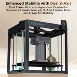 Creality Ender-5 Max 3D Printer, 400x400x400mm Large Build Volume, 700mm/s High-Speed Printing, 36-Point Auto Leveling, LAN Multi-Device Control, Professional FDM 3D Printing Creality