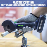 ZEITE 3" Cordless Cut Off Tool, 20V 2.0Ah Mini Cutter, Max Cutting Depth 1/2", 19500RPM Cutting Tool with 3 Cutting Discs 1 Flap Disc for Rust Removal, Battery and Charger Supplied Zeite