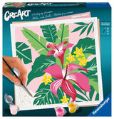 Ravensburger CreArt Tropical Plants Paint by Numbers Kit for Adults - 23518 - Painting Arts and Crafts for Ages 12 and Up Ravensburger