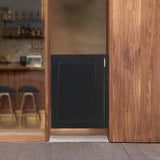 27.5x35 inch Entrance Partition Doors, Pre-standed Wood Partition Doors, Half-Waist Doors, Thick Pine Wood Swinging Door with Strong Door Joints (Black, 27.5 x 35 in) Philipreba