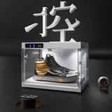 ANTBOX Shoe Organizer LED Smart Control,Auto-Shoe Boxes Clear Plastic Stackable for Sneaker Display Case and Collection Crate,Auto-Opening Shoe Storage Box (1pack) White ANTBOX