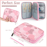Katech Knitting Needle Case (up to 8''), Circular Knitting Needles Organizer Case for Interchangeable Knitting Needle, Portable Travel Needle Organizer Bag with Zipper for Carry Knitting Accessories Katech