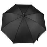 totes Auto Open Wooden Handle J Stick Umbrella, Black totes