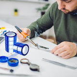 UTNVBTR 6 Rolls 20mm x16m(52ft) Blue Heat Resistant Tape，Heat Transfer Tape for Heat Sublimation Press Vinyl，and Fixing of Electronic Parts During Processing，No Residue UTNVBTR