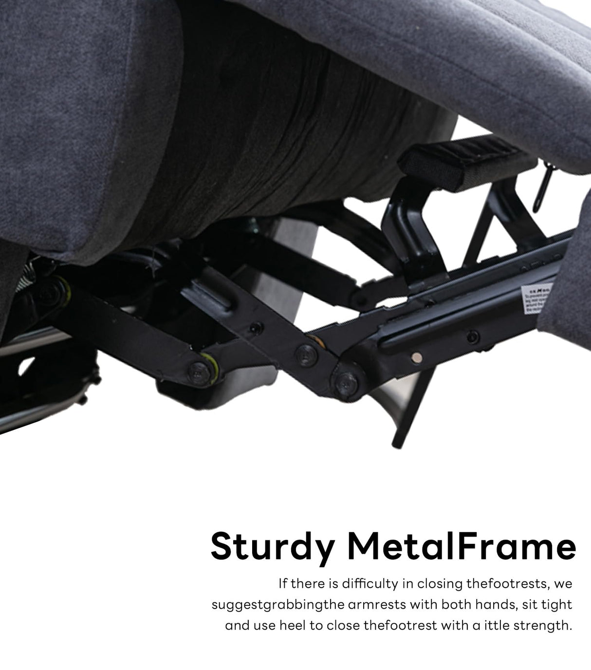 WILLOVE Oversized Rocker Recliner Chair Rocking Recliners Overstuffed Soft Big Man Manual Recliner Extra Large Living Room Chair 350 LBS Capacity, Grey, XL WILLOVE