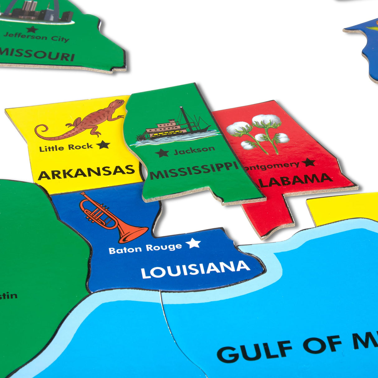 Melissa & Doug USA Map Floor Puzzle - 51 Pieces (2 x 3 feet) - FSC Certified Melissa & Doug