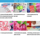 wavaiov 5D Diamond Painting Kits for Adult, Birds Flower Diamond Art Kits for Beginners, DIY Full Drill Floral Diamond Dot Gem Art Kits for Home Decor 12 x 16 Inch wavaiov