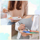 2Pcs Palette Knife No.20 Palette Knives 22mm Width Pallet Knife Stainless Steel Oval Art Paint Spatula with Wood Handle Metal Palette Knife for Oil Acrylic Canvas Mixing Spreading Cake Decorating Styquenzer