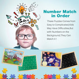 OIDIRE Wooden Puzzles for Kids Ages 4-8, 6 Pack Puzzles Wooden Jigsaw Puzzles 60 Pieces for Children Learning Educational Puzzles Toys for Boys and Girls OIDIRE