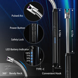 2 Pack Plasma Arc Electric Lighters Rechargeable - USB Long Reach for Scented Candles, BBQ Grill &Camping - Windproof Design Lighters KTEBO