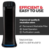 Honeywell Air Genius 5 Air Purifier with Permanent, Washable Filter, for Large Rooms, Reduces Smoke, Wildfire Smoke, Dust, Pollen, Pet Dander and More, Black, HFD320 Honeywell