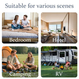 WhatsBedding 5 Inch Memory Foam Mattress Topper Twin for Pressure Relief, 100% Cotton Cover, Comfort Supportive Pillow Top Mattress Topper, 2000GSM Fluffy Shredded Memory Foam Filled WhatsBedding