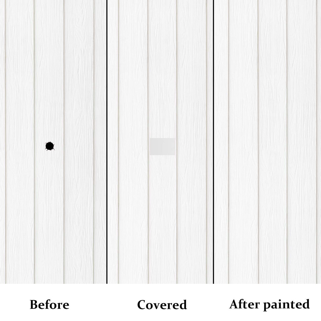 20 Pieces Vinyl Siding Repair Kit Self-Adhesive PVC Vinyl Tape for Vinyl Siding Fence Covering Cracks Holes Blemishes Tools Outus