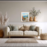 Smoky Mountains Paint by Number, Fall Mountains Paint by Numbers Kit for Adults, Great Smoky Mountain National Parks Canvas Wall Art, Blue Ridge Acrylic Painting, Home Decor (16x20inch, Unframed) Cawpom