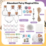 Jinei 174 Pieces Fairy Magic Potions Kit with 24 Magic Witch Potion Bottles Wing DIY Magic Fairy Potion Making Kit for Fairy Theme Decorations Jinei