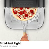 CHEFMAN Indoor Pizza Oven - Makes 12 Inch Pizzas in Minutes, Heats up to 800°F - Countertop Electric Pizza Maker with 5 Touchscreen Presets, Pizza Stone and Peel Included - Stainless Black Chefman