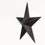 Hearthside Collection The CWI Gifts Metal Barn Star - 12" Galvanized Hanging Star - Farmhouse Wall Decor - Black - 1, 12 X 12 X 2 Hearthside Collection