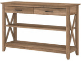 Bush KWT248RCP-03 Key West 47-Inch x 16-Inch Console Table w/Drawers and Shelves Reclaimed Pine Bush Business Furniture