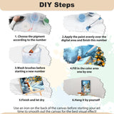 EOBROMD Christmas Paint by Numbers Kits for Adults, Snowman DIY Kits Crafts for Beginner on Canvas, Christmas 3 Brushes and Acrylic Paint for Home Decor 16x20inch(Without Frame) EOBROMD