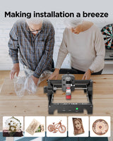 ACMER Laser Engraver S1 Portable Laser Cutter and Engraver CNC Machine for DIY,Wood,Metal,Acrylic,Leather,etc. (S1 3.5W) ACMER