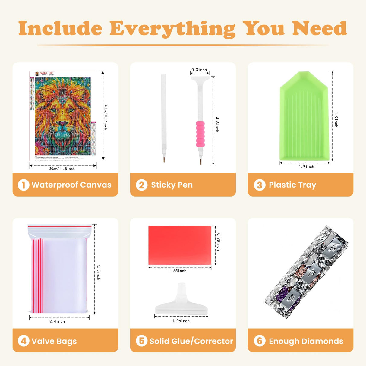 SENQAO Lion Diamond Painting Kits for Adults, Flower Diamond Art Paintings Kit for Beginners, 5D Full Drill Diamand Paintings Kits, Gem Art Crafts for Adults Wall Decor 12x16inch SENQAO