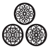 Bnesi 3 Pieces Thickened Rustic Wood Wall Decor,Modern Farmhouse Hanging Decoration for Living Room Bedroom Hallway Decor Office Kitchen Wall Decoration (Modern style) Bnesi