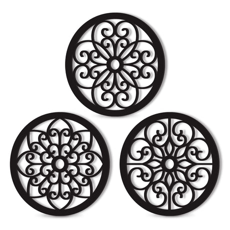 Bnesi 3 Pieces Thickened Rustic Wood Wall Decor,Modern Farmhouse Hanging Decoration for Living Room Bedroom Hallway Decor Office Kitchen Wall Decoration (Modern style) Bnesi