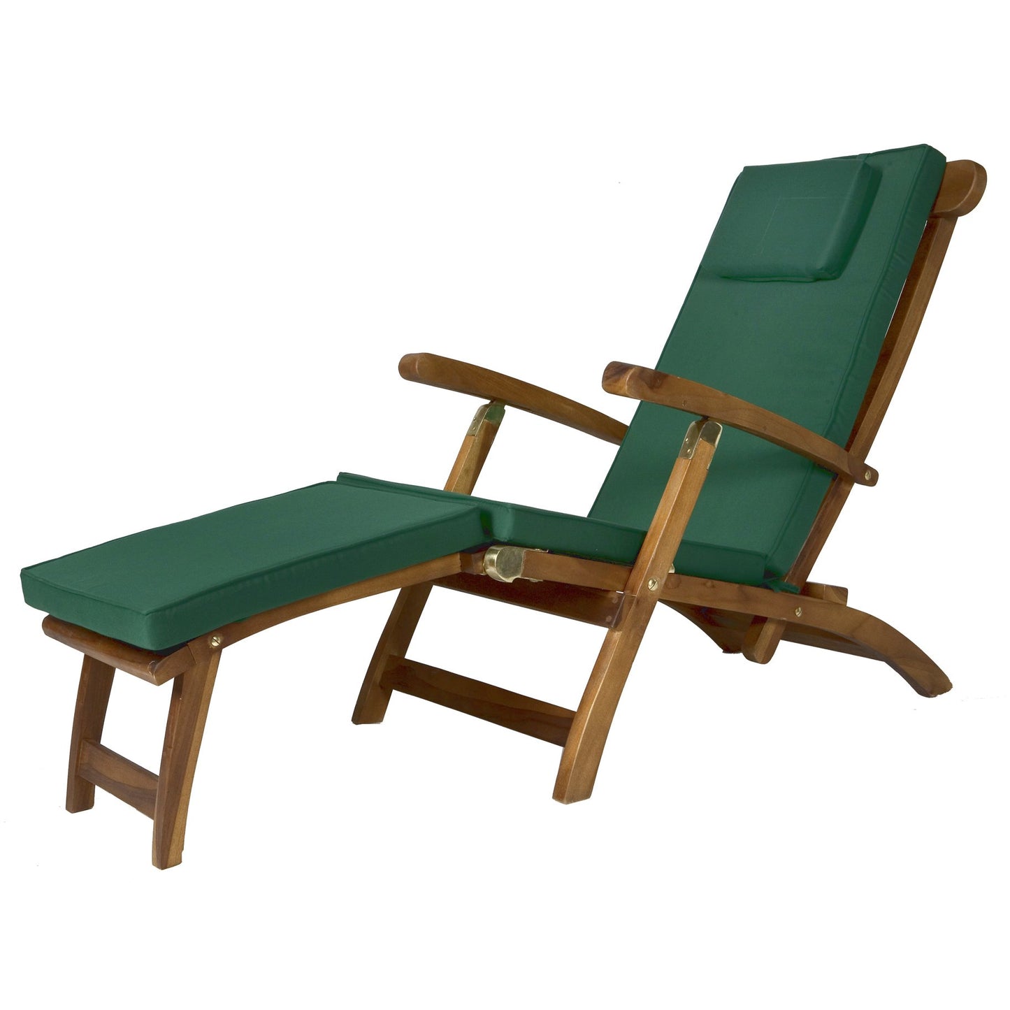 All Things Cedar TC53-G Steamer Chair Cushion, Green