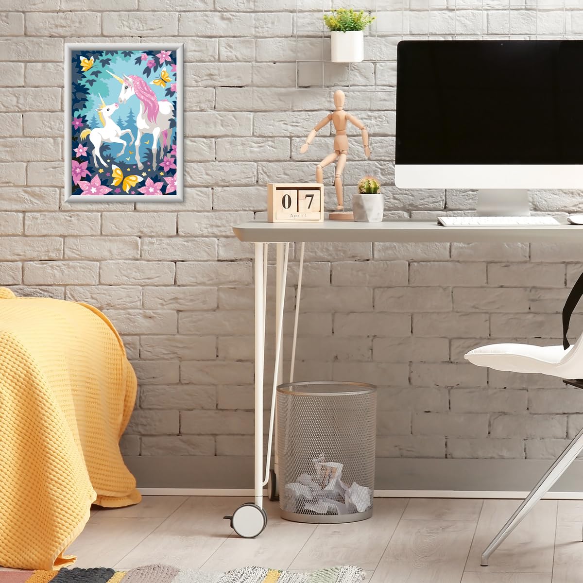 Ravensburger CreArt Hello Little Unicorn Paint by Numbers Kit for Kids - 25976 - Painting Arts and Crafts for Ages11 and Up Ravensburger