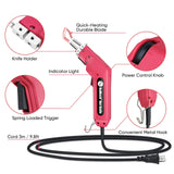 ROMECH 100W Fabric Cutter Rope Cutter, Pro Electric Hot Knife Heat Sealer with Adjustable Power, Cutting Tool Kit with Blades & Accessories (100W, RM-014) ROMECH