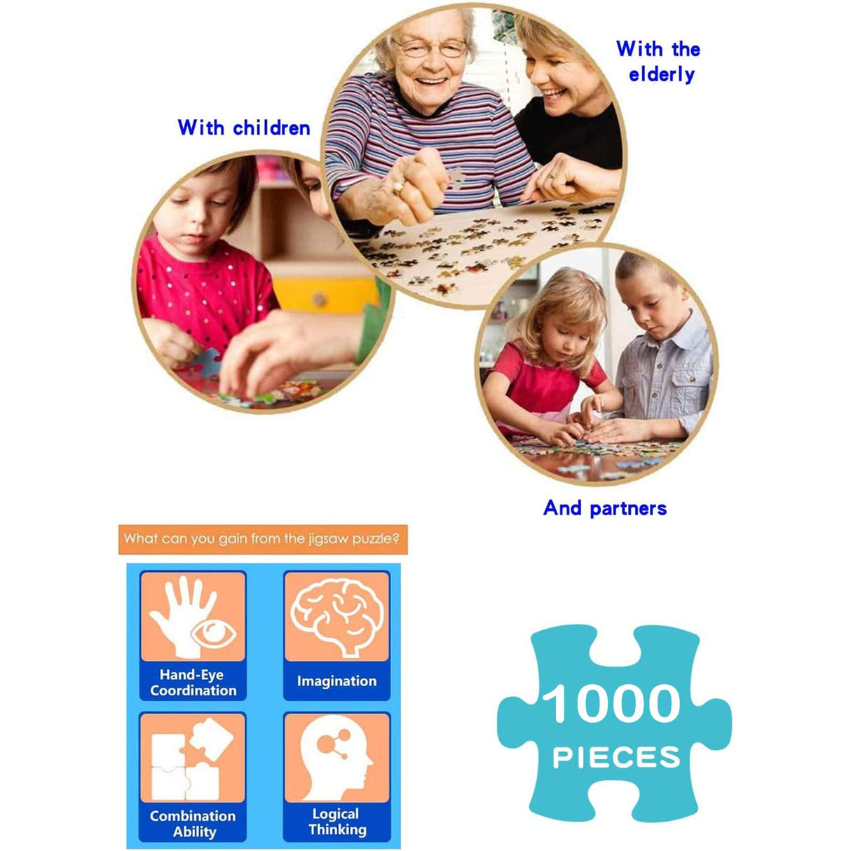 1000 Piece Jigsaw Puzzle for Adults Family or Teenagers Jigsaw Puzzle Toys Puzzles Educational Games Stress Relieving Puzzles Unique Home Decor and Gifts Tikimoon