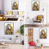 bleihum Horse Diamond Art Kits for Adults- 5D Diamond Painting Kits Horse, Horse Gem Painting Arts Crafts for Adults Home Wall Decor (12x16 Inch) bleihum