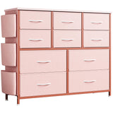 Dresser for Bedroom, Fabric Dressers & Chests of Drawers with Side Pockets, Chest of Drawers for Closet, Living Room, Closet, Hallway Garveehome