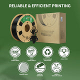 OVERTURE ABS Filament 1.75mm, ABS 1kg Spool (2.2lbs),3D Printer Filament,Dimensional Accuracy +/- 0.02 mm, Fit Most FDM Printer (Black 1-Pack) OVERTURE