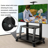 Heavy Duty Caster Wheel 6 Inch,Plate Caster Swivel 2 Pack 500lb Capacity,Solid Rubber,Cast Iron,Brake Casters for Flat Carts,Workbench,Dolly,Trolley Vandersum