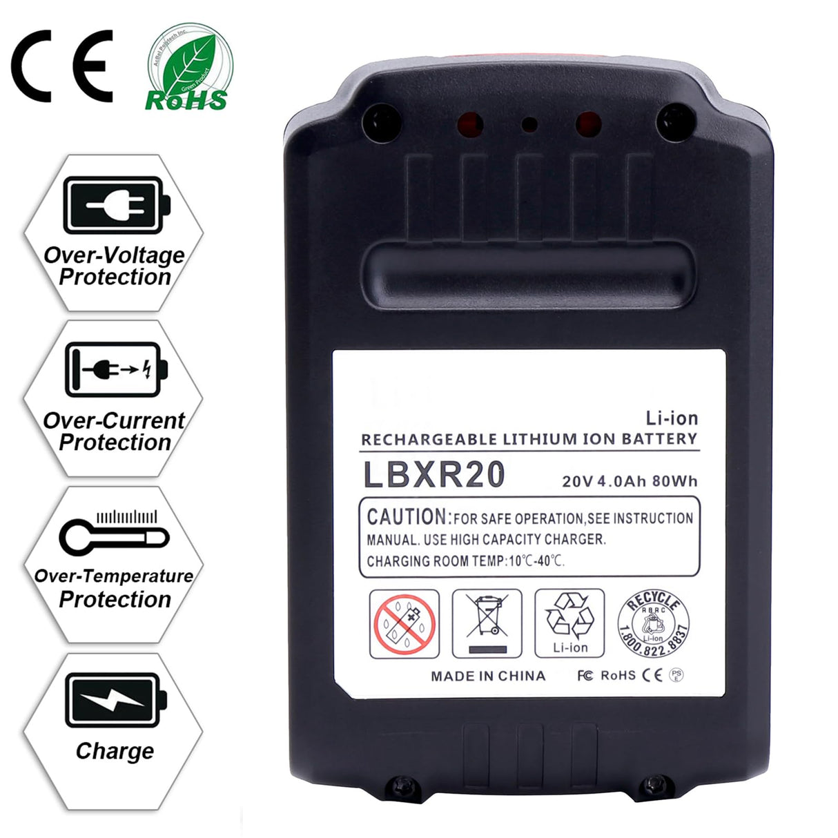 Lasica 2Pack 4.0Ah 20V MAX LBXR20 Compatible with Black and Decker Weed Eater 20V Battery LB2X4020 LBXR2020-OPE LBXR20-OPE2 LBXR20B-2 LB2X3020-OPE LBXR20BT 20 Volt Max Outdoor Cordless Power Tools Lasica