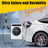 LAZMUMI 50 AMP Y Splitter Adapter Cord for RV and EV, 4 Prong 250V, NEMA 14-50P to 2X 14-50R,Heavy Duty 6/3+8/1 Gauge STW Wire,Outdoor Power Extension Cord for RV/EV/Tesla Model 3 X Y, 3 Feet LAZMUMI