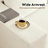 Vamcheer Modular Sectional Sofa with Chaise, Modern L Shaped Cloud Couch with Deep Seat, Sectional Couches for Living Room, Bedroom, Office, No Assembly Required, Cream Vamcheer