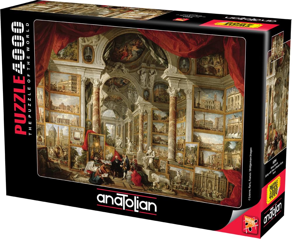 Anatolian Puzzle - Gallery with Views of Modern Rome, 4000 Piece Puzzle, #5204 Anatolian