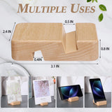 Cinnvoice 10 Pcs Embroidery Hoop Display Embroidery Hoop Wooden Base Holder Embroidery Cross Stitch Stand Decor Embroidery Frames Display Stand for Embroidery Cross Stitch Hoop Accessories Decor Cinnvoice