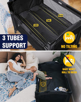 BEKA 4 in 1 Baby Bassinet Bedside Sleeper, Baby Bedside Crib 4 Functions, Bedside Bassinet Crib Sleeper, Playard, Changing Table, Baby Bassinet for Newborn Baby BEKA