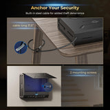 ONNAIS Iron PRO Biometric Gun Safe for Handgun: Swift Entry Gun Lock Box Featuring with Interior Light and Emergency Power Supply: Pistol Safe for Home, Bedside, Nightstand, and Car ONNAIS