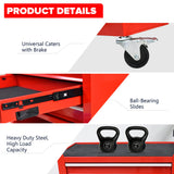 nifoti 4 Drawers Tool Cart on Wheels,Rolling Tool Box Tool Storage， Drawers Rolling Tool Box Organizer Tool Case for Garage, Warehouse, Workshop, nifoti