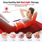 Red Light Therapy Mat for Body, 71"x 31" Red Light Therapy Blanket Red Near Infrared 660nm 850nm Full Body Pad, 1280 LEDs Infrared Light Therapy for Body for Pain Relief, Improved Sleep GMOWNW