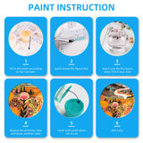 EFOTIML Paint by Numbers Kit for Adults Beginners & Kids Ages 8-12,1 Pack 16x20 inches Canva for Painting Kits for Adults in Colorful Box(Without Frame)- Sunrise Mountains and Rivers EFOTIML