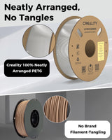 Creality Official Hyper PETG Filament 1.75mm, High Speed 30-600mm/s 3D Printer Filament PETG, Dimensional Accuracy ± 0.03 mm, Fit Most 3D Printers, 1KG(2.2lbs) Spool Transparent Creality